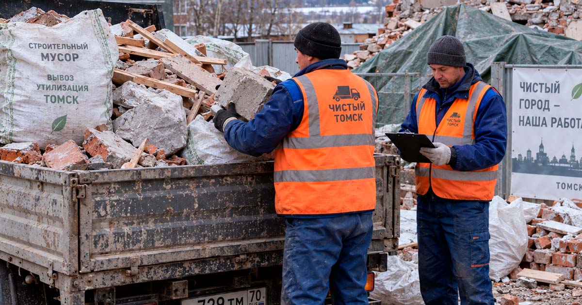 Вывоз мусора после демонтажа